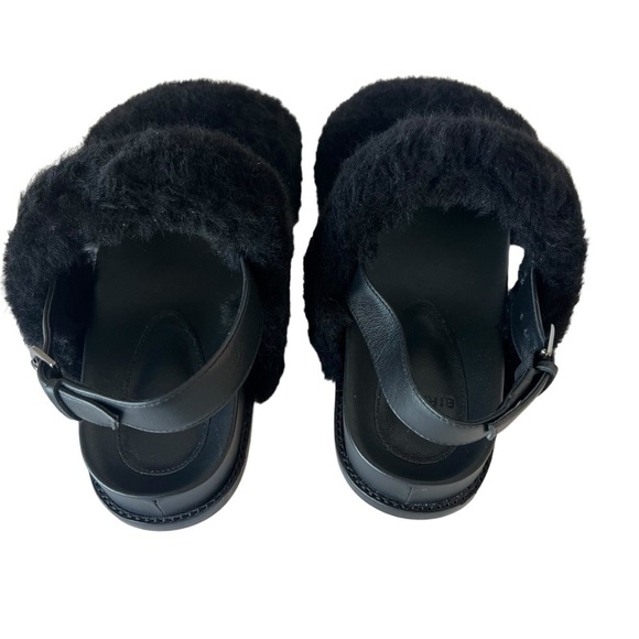 Banana Republic Alexandre Birman Shearling and Leather Sandal Size 38.5 (8.5 US) - Picture 2 of 7